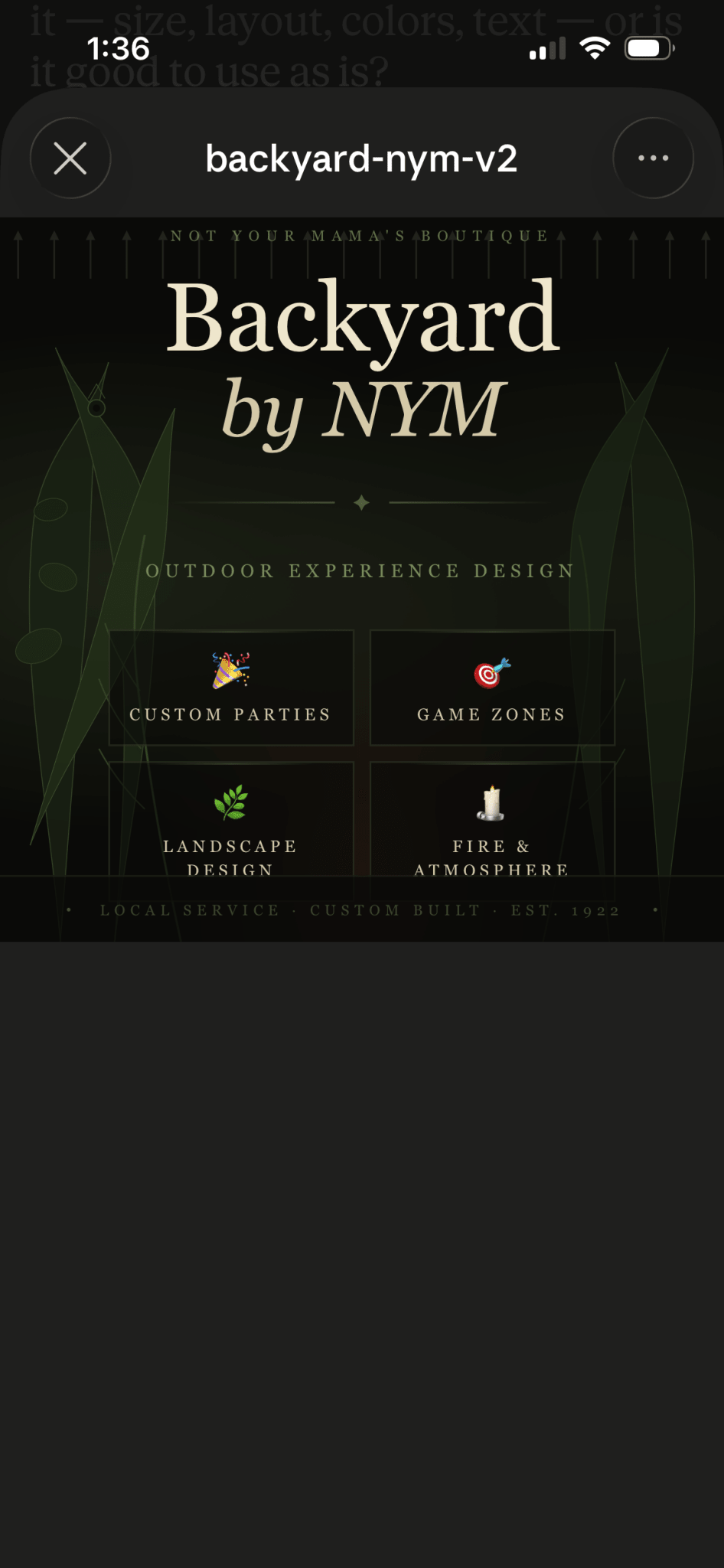 Backyard by NYM - Not Your Mama's Boutique