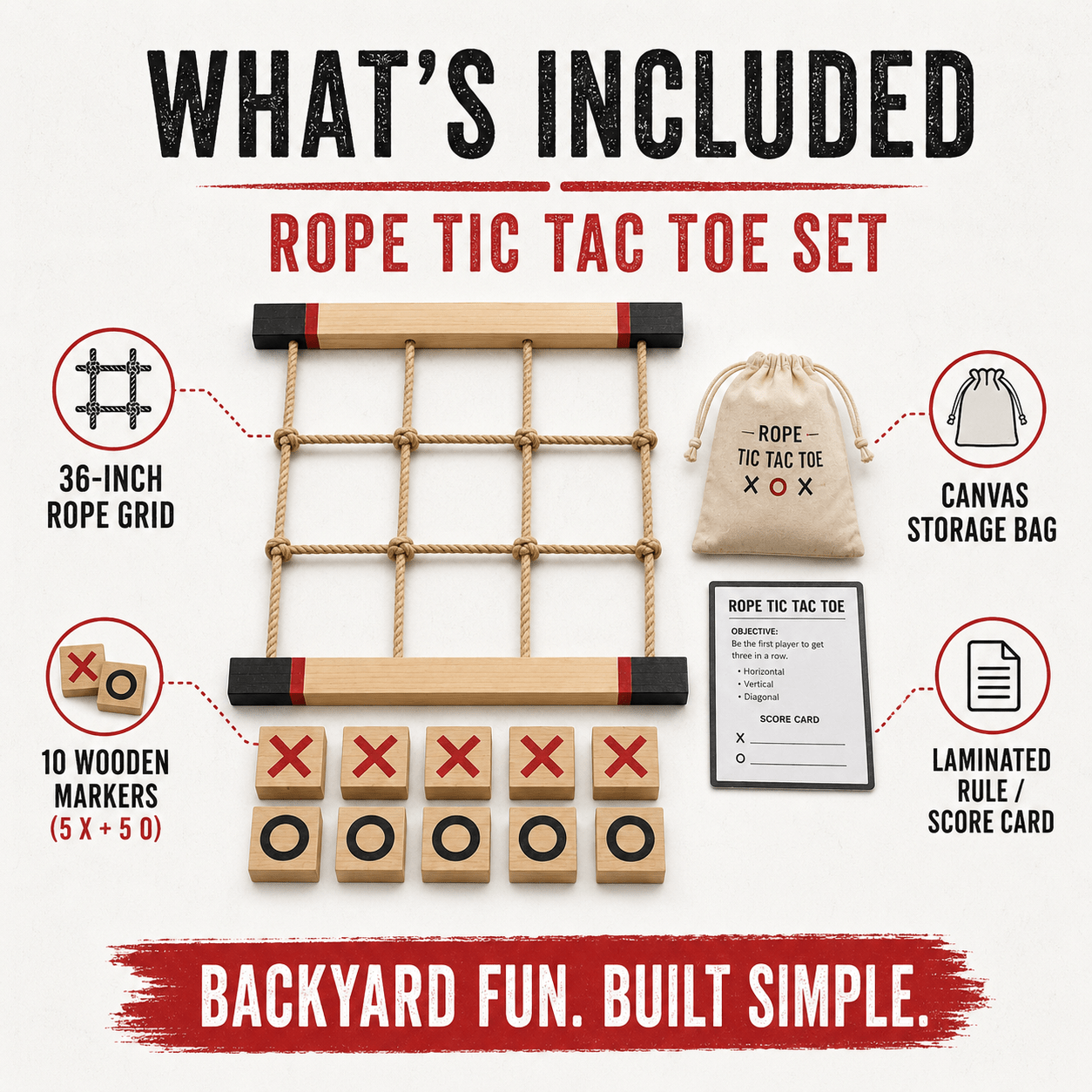 Rope Tic Tac Toe - Not Your Mama's Boutique