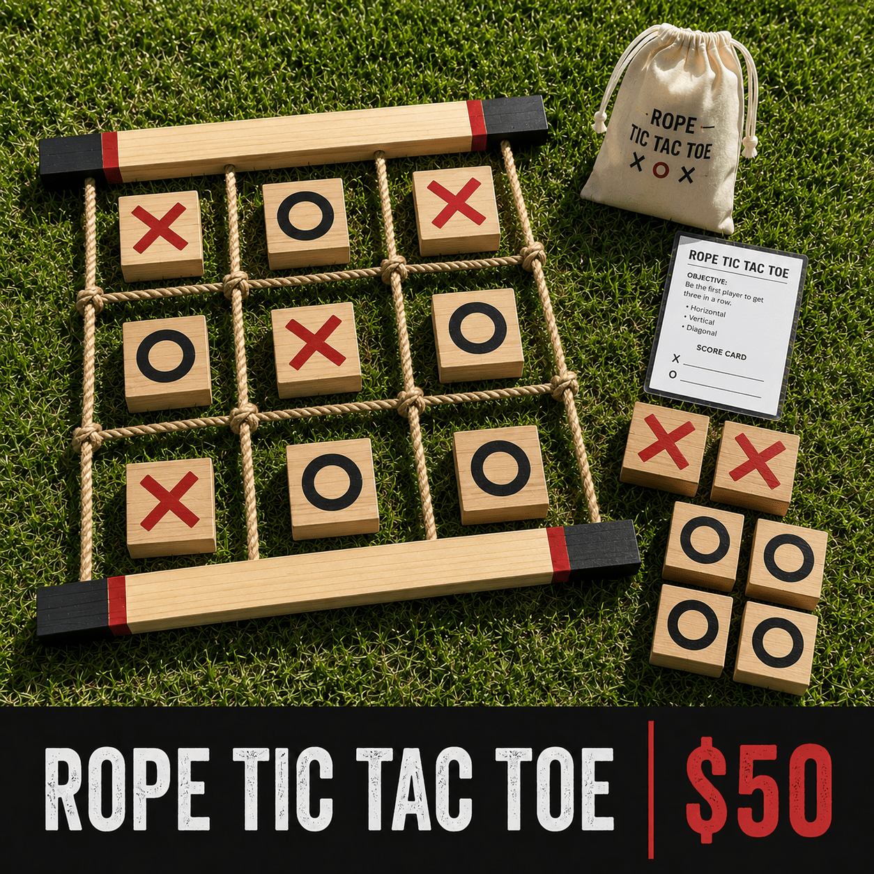 Rope Tic Tac Toe - Not Your Mama's Boutique